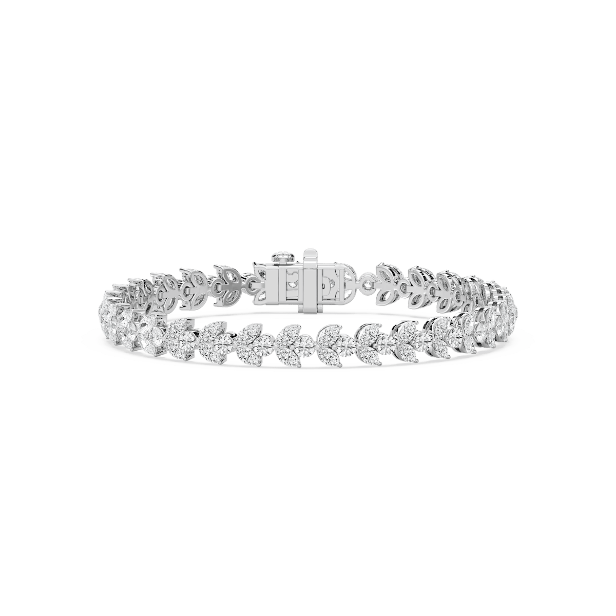 8 ⅓ ctw Marquise and Round Lab Grown Diamond Duo Tennis Bracelet - 7 Inches