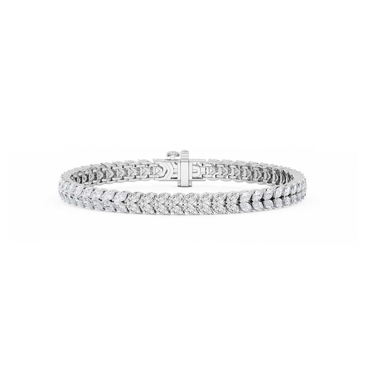 8 ⅓ ctw Marquise Lab Grown Diamond Tulip Bracelet  - 7 Inches