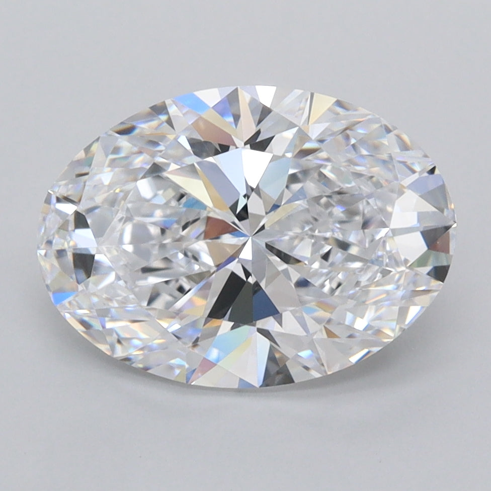 2.89 Carat Oval Shaped, Ideal Cut, D Color, FL Clarity, IGI Certified Lab Grown Diamond