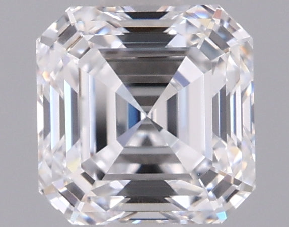 1.03 Carat Asscher Shaped, Ideal Cut, D Color, VVS2 Clarity, IGI Certified Lab Grown Diamond