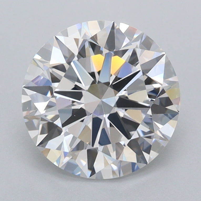 2.00 Carat Round Shaped, Excellent Cut, D Color, VVS1 Clarity, IGI Certified Lab Grown Diamond