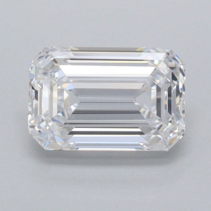 1.03 Carat Emerald Shaped, Ideal Cut, D Color, FL Clarity, IGI Certified Lab Grown Diamond