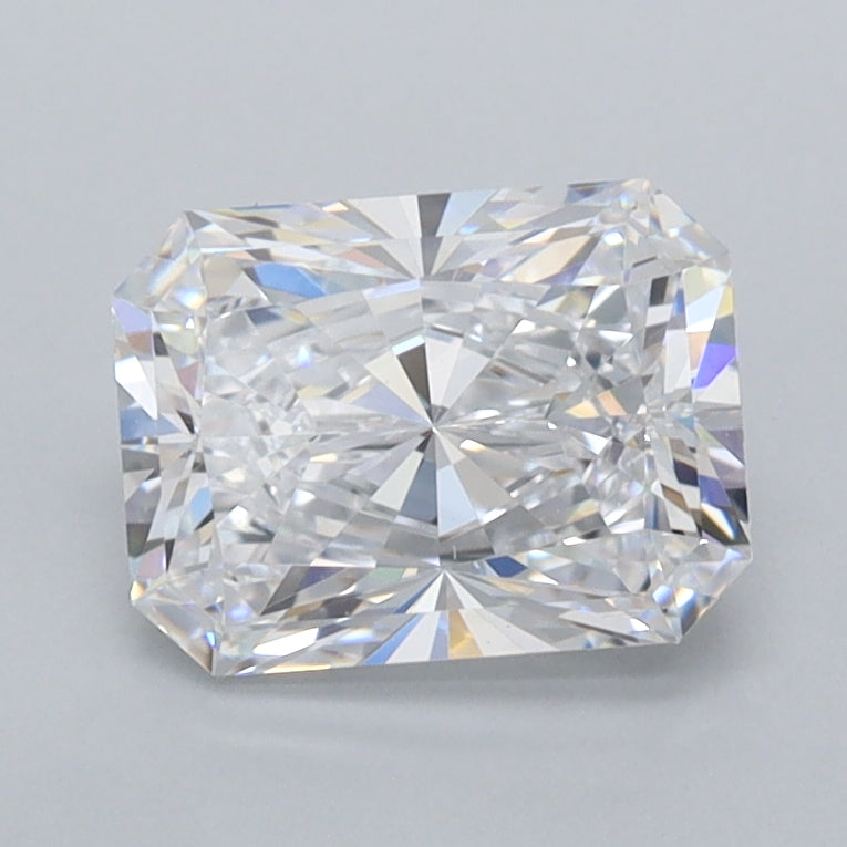 1.48 Carat Radiant Shaped, Ideal Cut, D Color, FL Clarity, IGI Certified Lab Grown Diamond