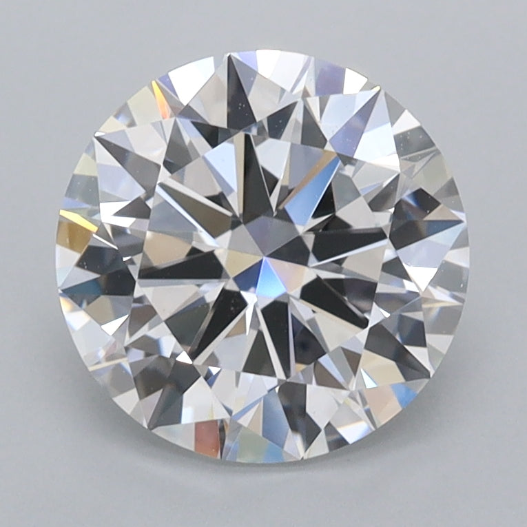 2.01 Carat Round Shaped, Excellent Cut, D Color, VVS1 Clarity, IGI Certified Lab Grown Diamond