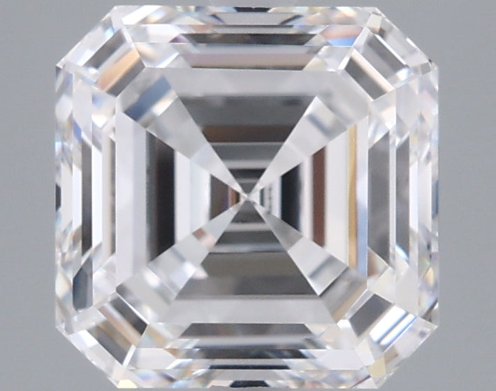 2.50 Carat Asscher Shaped, Excellent Cut, D Color, VVS1 Clarity, IGI Certified Lab Grown Diamond