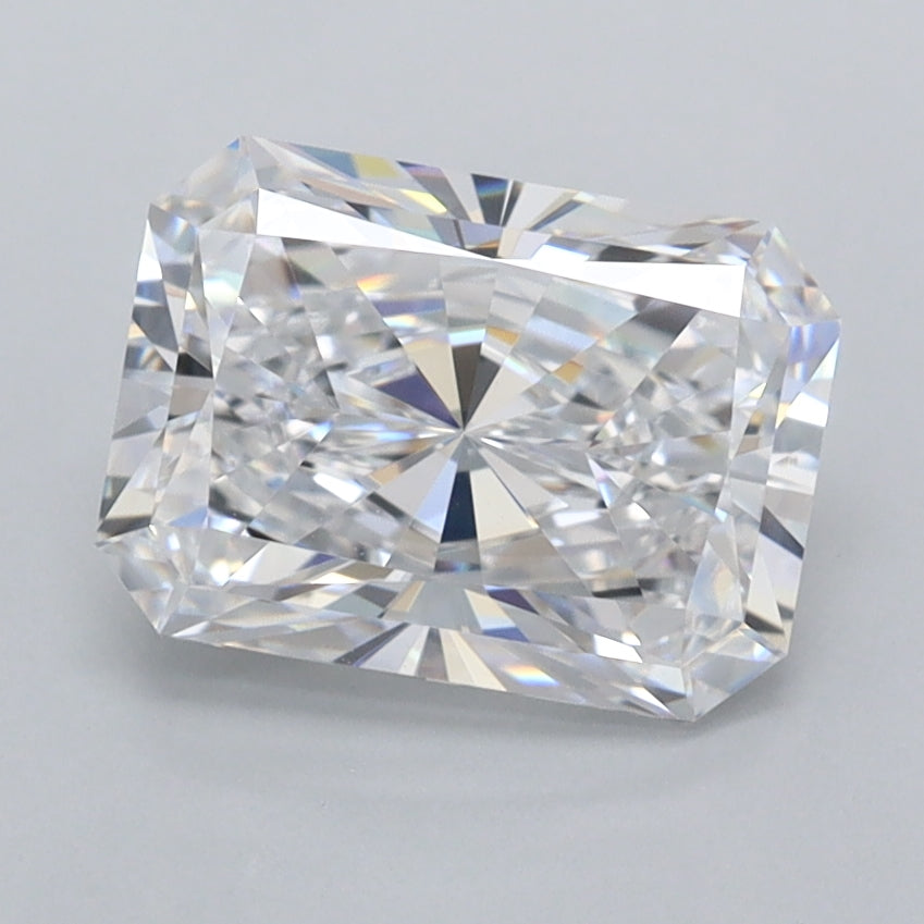 2.05 Carat Radiant Shaped, Ideal Cut, D Color, VVS1 Clarity, IGI Certified Lab Grown Diamond