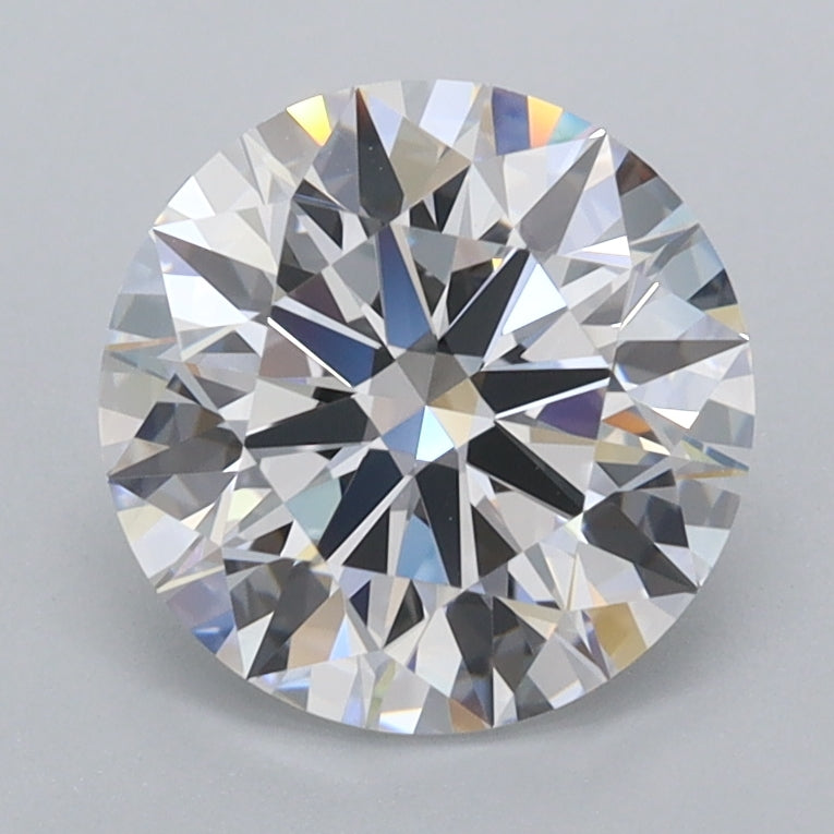 2.04 Carat Round Shaped, Ideal Cut, D Color, VVS2 Clarity, IGI Certified Lab Grown Diamond