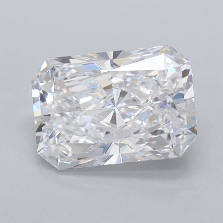 1.06 Carat Radiant Shaped, Ideal Cut, D Color, VVS2 Clarity, IGI Certified Lab Grown Diamond