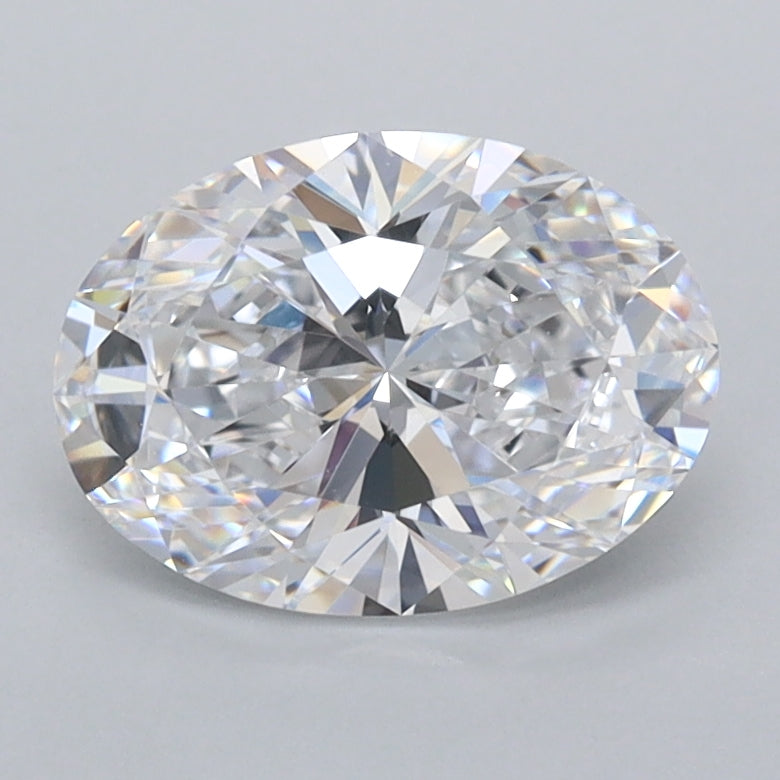 1.51 Carat Oval Shaped, Ideal Cut, D Color, VVS1 Clarity, IGI Certified Lab Grown Diamond