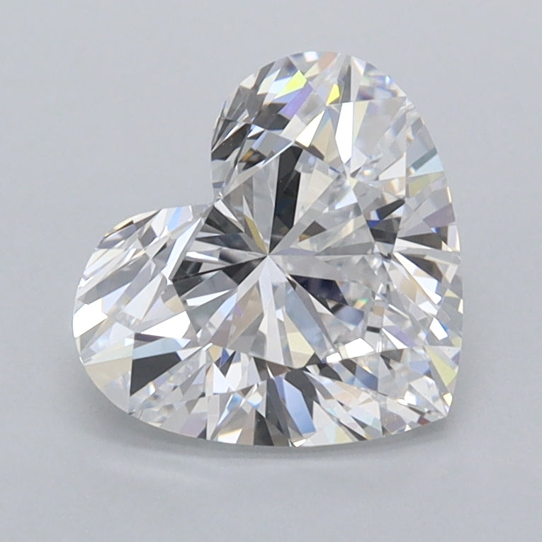 1.51 Carat Heart Shaped, Very Good Cut, D Color, VVS2 Clarity, IGI Certified Lab Grown Diamond