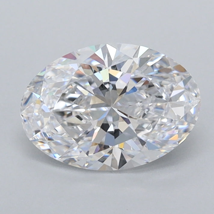 1.03 Carat Oval Shaped, Ideal Cut, D Color, FL Clarity, IGI Certified Lab Grown Diamond
