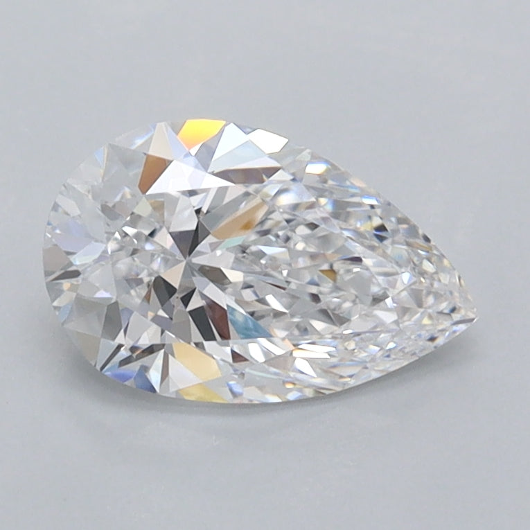 1.01 Carat Pear Shaped, Ideal Cut, D Color, VVS1 Clarity, IGI Certified Lab Grown Diamond