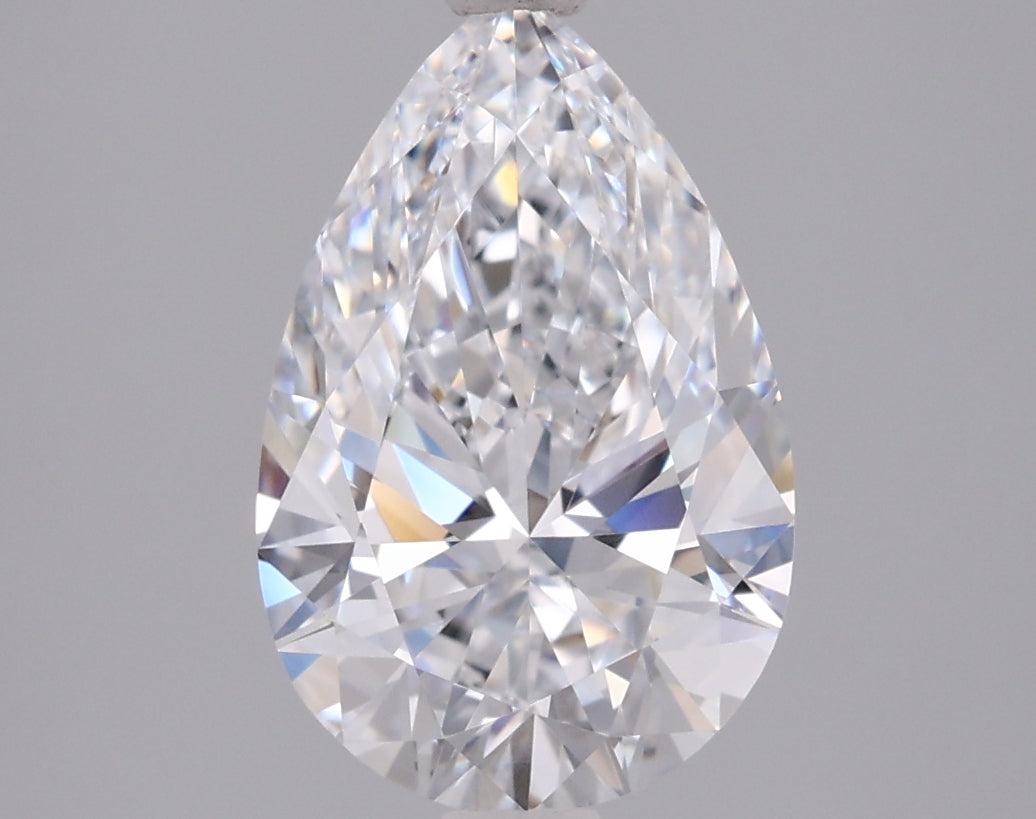 2.03 Carat Pear Shaped, Ideal Cut, D Color, VVS1 Clarity, IGI Certified Lab Grown Diamond