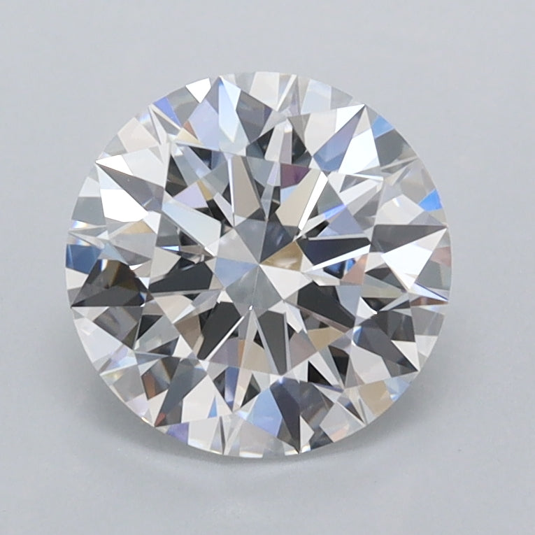 1.54 Carat Round Shaped, Ideal Cut, D Color, VVS2 Clarity, IGI Certified Lab Grown Diamond