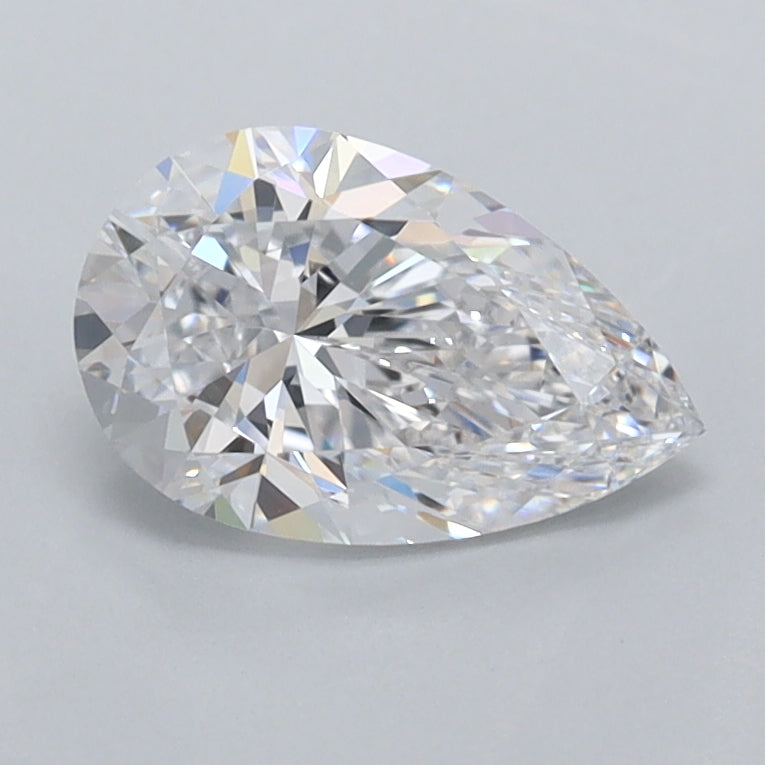 1.06 Carat Pear Shaped, Excellent Cut, D Color, VVS2 Clarity, IGI Certified Lab Grown Diamond