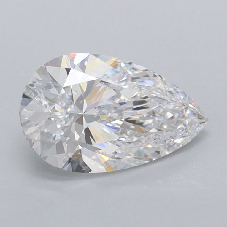 1.03 Carat Pear Shaped, Excellent Cut, D Color, VVS1 Clarity, IGI Certified Lab Grown Diamond