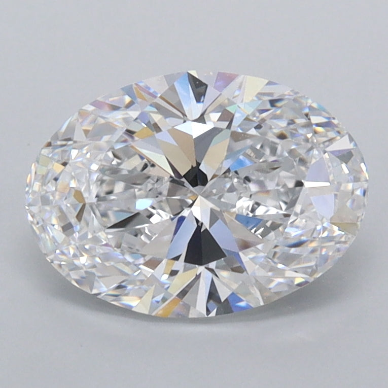 1.54 Carat Oval Shaped, Ideal Cut, D Color, VVS1 Clarity, IGI Certified Lab Grown Diamond