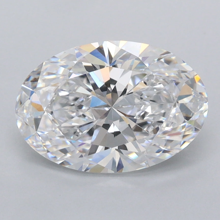 2.05 Carat Oval Shaped, Ideal Cut, D Color, VS1 Clarity, IGI Certified Lab Grown Diamond