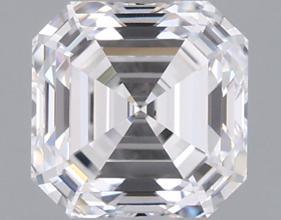 1.01 Carat Asscher Shaped, Ideal Cut, D Color, VVS2 Clarity, IGI Certified Lab Grown Diamond
