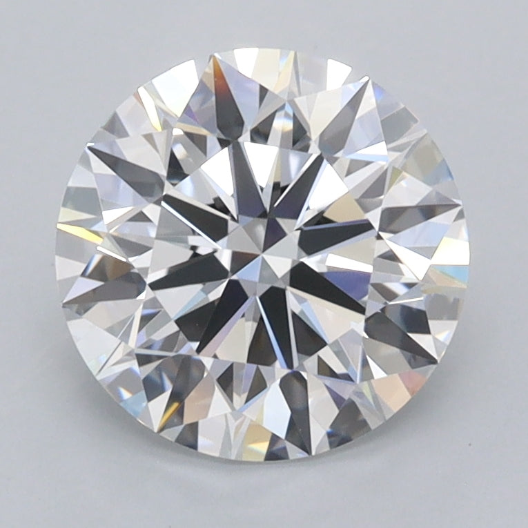 2.43 Carat Round Shaped, Ideal Cut, D Color, VVS2 Clarity, IGI Certified Lab Grown Diamond