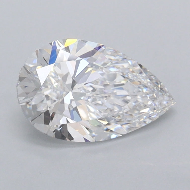 1.02 Carat Pear Shaped, Ideal Cut, D Color, VVS1 Clarity, IGI Certified Lab Grown Diamond