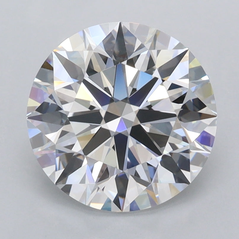 2.48 Carat Round Shaped, Ideal Cut, D Color, FL Clarity, IGI Certified Lab Grown Diamond