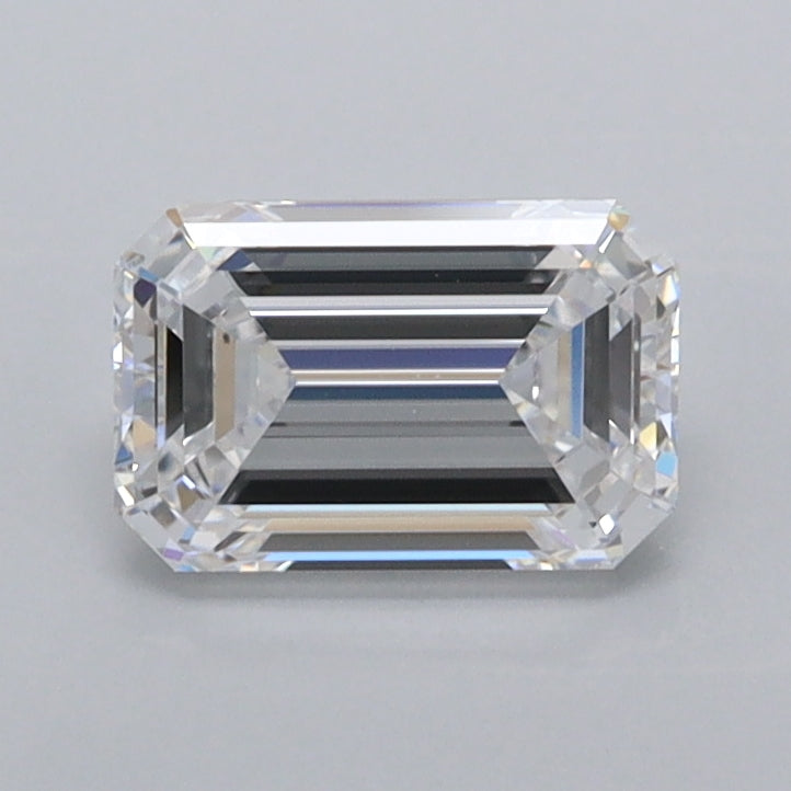 0.99 Carat Emerald Shaped, Ideal Cut, D Color, IF Clarity, IGI Certified Lab Grown Diamond