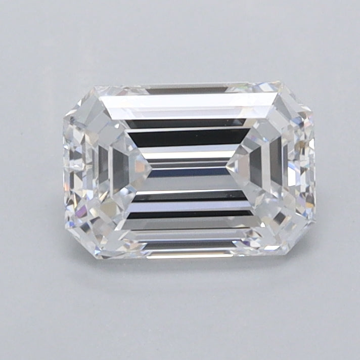 0.94 Carat Emerald Shaped, Ideal Cut, D Color, FL Clarity, IGI Certified Lab Grown Diamond