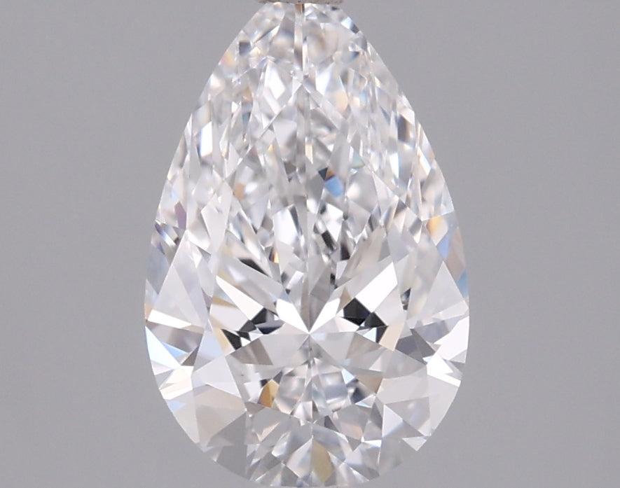 1.28 Carat Pear Shaped, Ideal Cut, D Color, VVS2 Clarity, IGI Certified Lab Grown Diamond