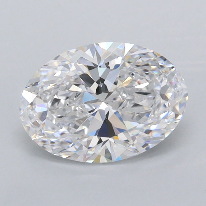 1.02 Carat Oval Shaped, Ideal Cut, D Color, FL Clarity, IGI Certified Lab Grown Diamond