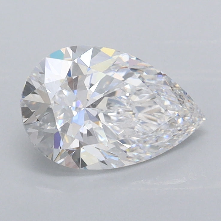 1.00 Carat Pear Shaped, Ideal Cut, D Color, VS1 Clarity, IGI Certified Lab Grown Diamond