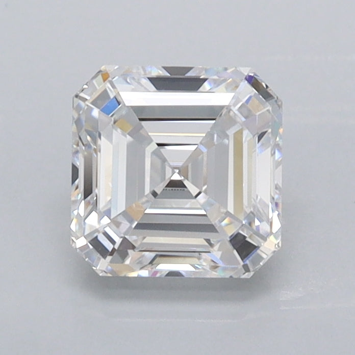 1.04 Carat Asscher Shaped, Ideal Cut, D Color, VVS2 Clarity, IGI Certified Lab Grown Diamond