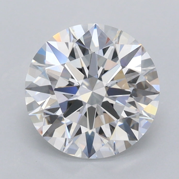 1.63 Carat Round Shaped, Ideal Cut, D Color, FL Clarity, IGI Certified Lab Grown Diamond