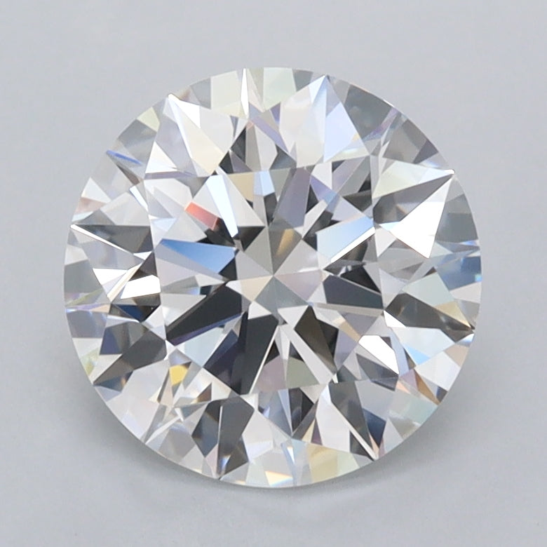 1.96 Carat Round Shaped, Ideal Cut, D Color, FL Clarity, IGI Certified Lab Grown Diamond