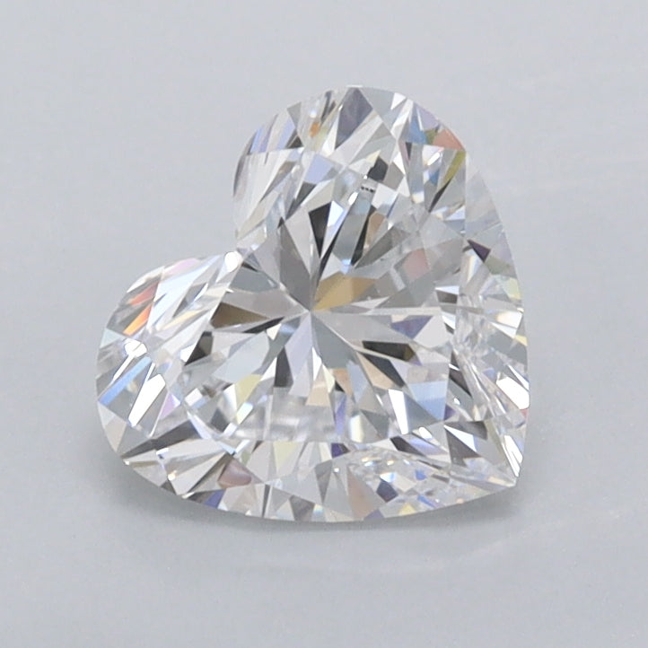 1.03 Carat Heart Shaped, Very Good Cut, D Color, VVS2 Clarity, IGI Certified Lab Grown Diamond
