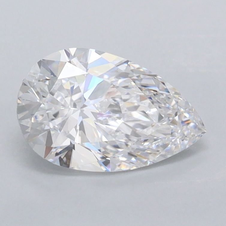 1.02 Carat Pear Shaped, Ideal Cut, D Color, VVS1 Clarity, IGI Certified Lab Grown Diamond