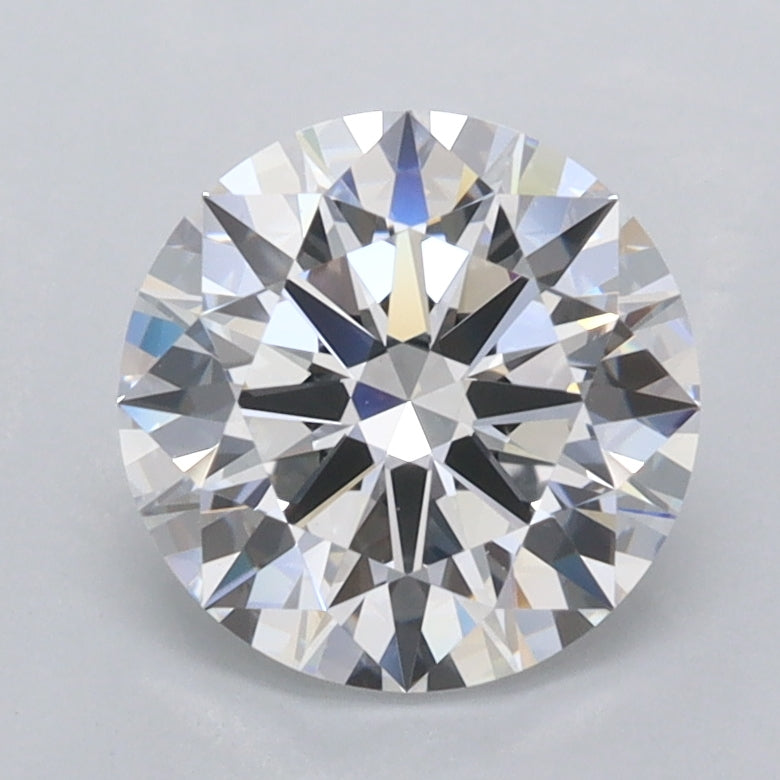 1.80 Carat Round Shaped, Ideal Cut, D Color, FL Clarity, IGI Certified Lab Grown Diamond