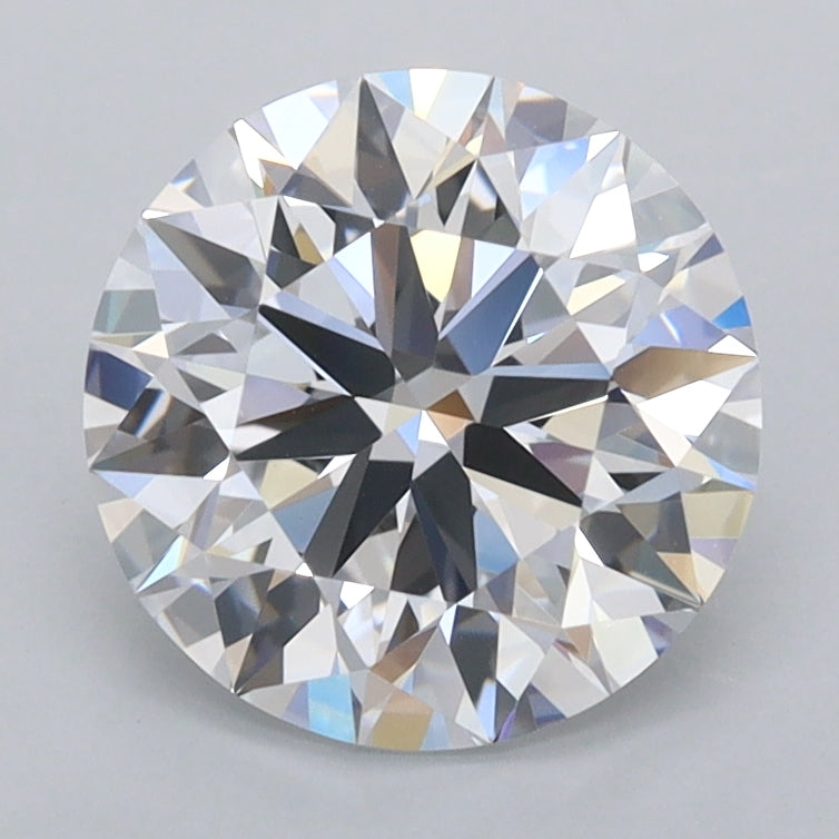 2.15 Carat Round Shaped, Ideal Cut, D Color, FL Clarity, IGI Certified Lab Grown Diamond