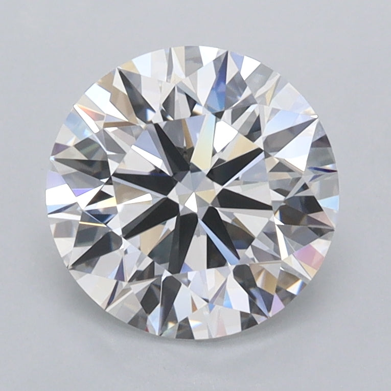 1.76 Carat Round Shaped, Ideal Cut, D Color, FL Clarity, IGI Certified Lab Grown Diamond