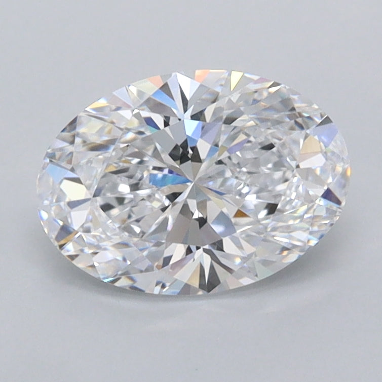 1.20 Carat Oval Shaped, Ideal Cut, D Color, FL Clarity, IGI Certified Lab Grown Diamond