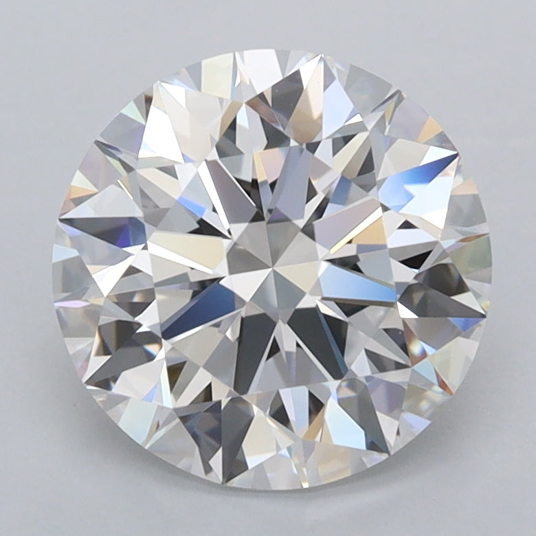 2.46 Carat Round Shaped, Ideal Cut, D Color, FL Clarity, IGI Certified Lab Grown Diamond