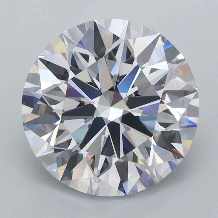 3.03 Carat Round Shaped, Ideal Cut, F Color, FL Clarity, IGI Certified Lab Grown Diamond