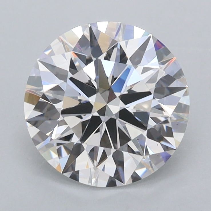 1.77 Carat Round Shaped, Ideal Cut, D Color, FL Clarity, IGI Certified Lab Grown Diamond