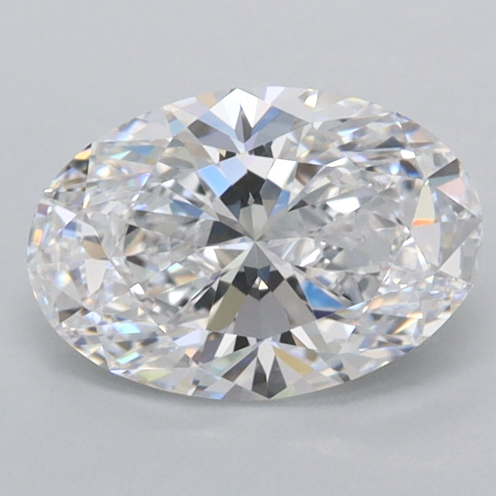 1.36 Carat Oval Shaped, Ideal Cut, D Color, FL Clarity, IGI Certified Lab Grown Diamond