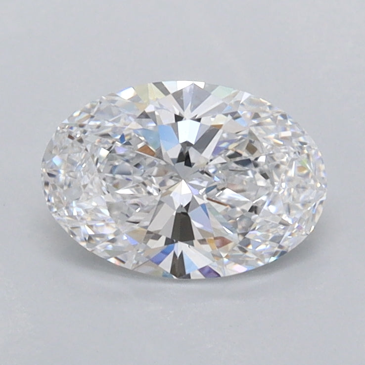 0.87 Carat Oval Shaped, Ideal Cut, D Color, FL Clarity, IGI Certified Lab Grown Diamond