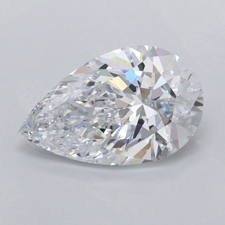 0.95 Carat Pear Shaped, Ideal Cut, E Color, FL Clarity, IGI Certified Lab Grown Diamond