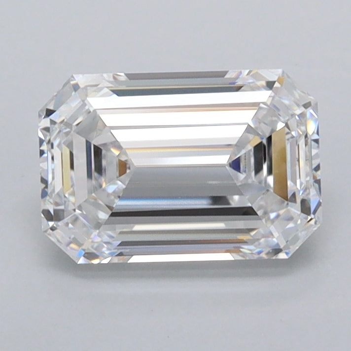 1.41 Carat Emerald Shaped, Ideal Cut, D Color, FL Clarity, IGI Certified Lab Grown Diamond
