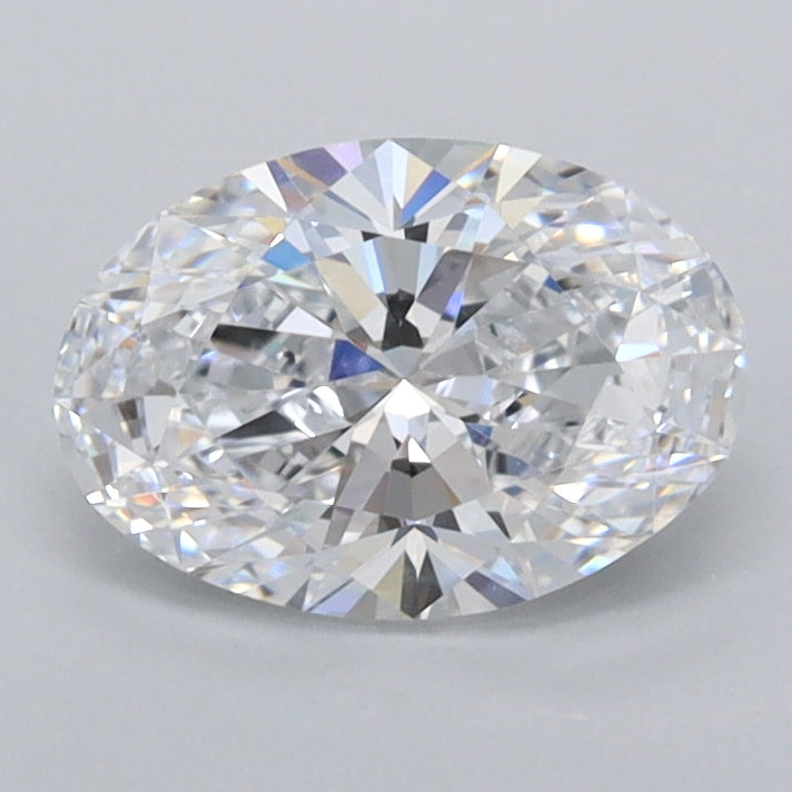 1.15 Carat Oval Shaped, Ideal Cut, D Color, FL Clarity, IGI Certified Lab Grown Diamond