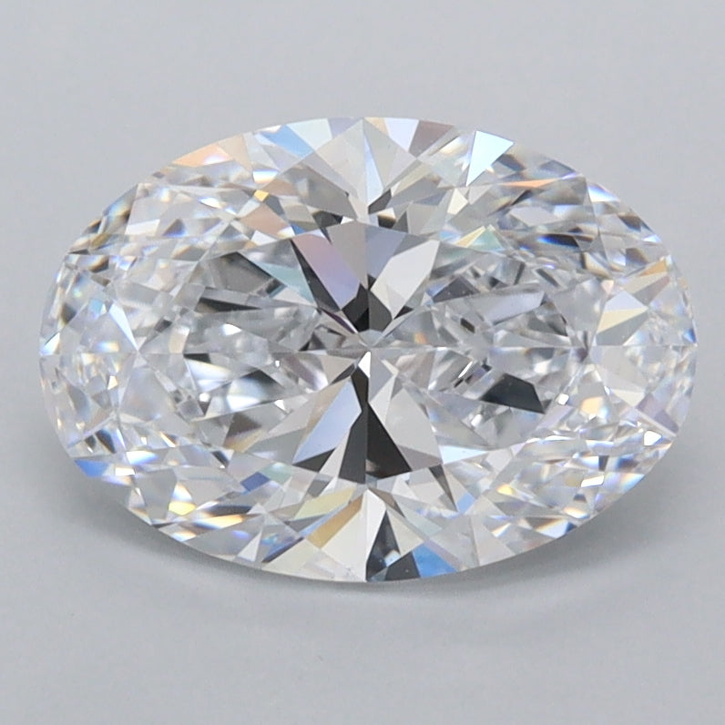 1.80 Carat Oval Shaped, Ideal Cut, D Color, FL Clarity, IGI Certified Lab Grown Diamond