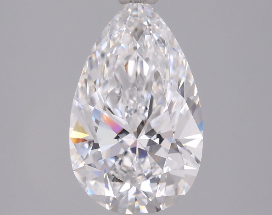 1.86 Carat Pear Shaped, Ideal Cut, D Color, VVS1 Clarity, IGI Certified Lab Grown Diamond
